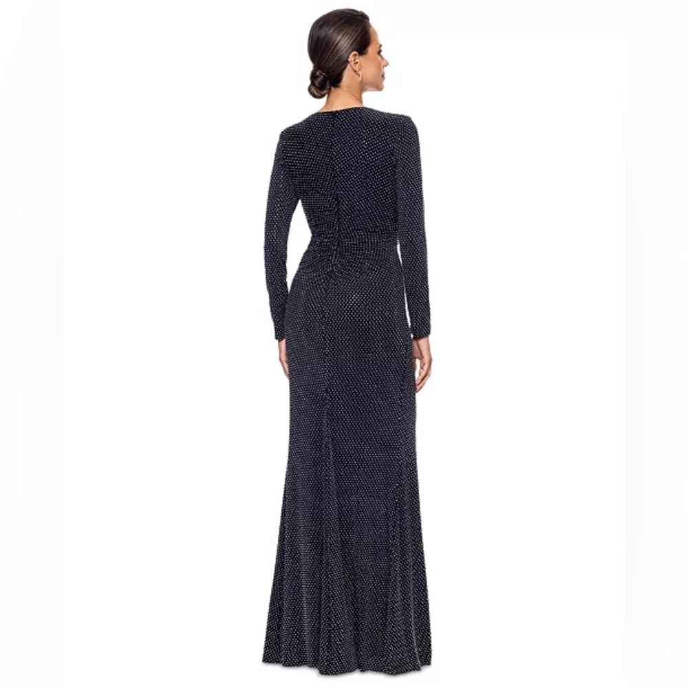 Xscape Women's Rhinestone-Embellished Ruched Gown - Picture 2 of 8